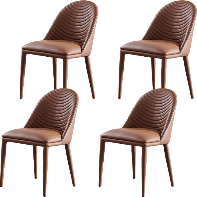 Parsons Dining Room Chair Upholstered Armless Dining Chairs for Home