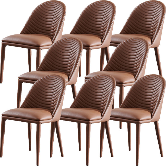 Parsons Dining Room Chair Upholstered Armless Dining Chairs for Home