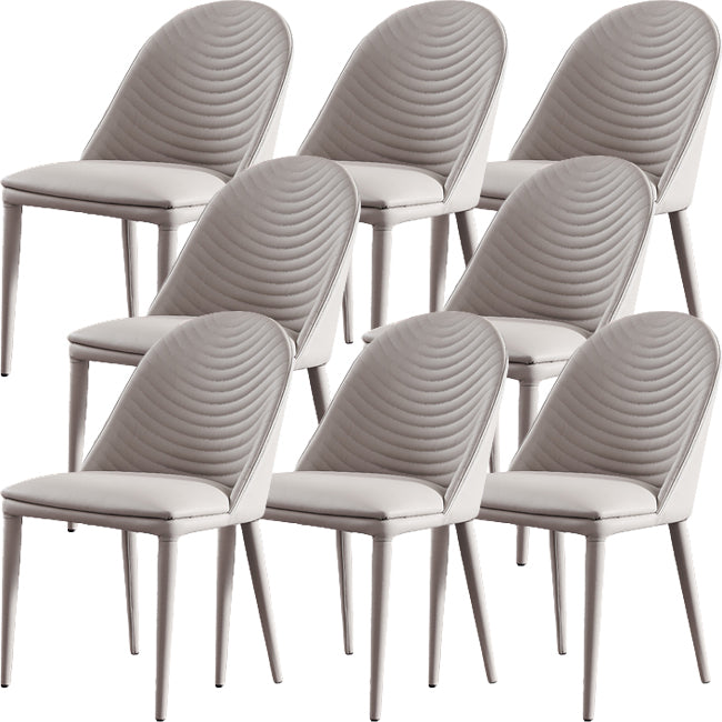 Parsons Dining Room Chair Upholstered Armless Dining Chairs for Home