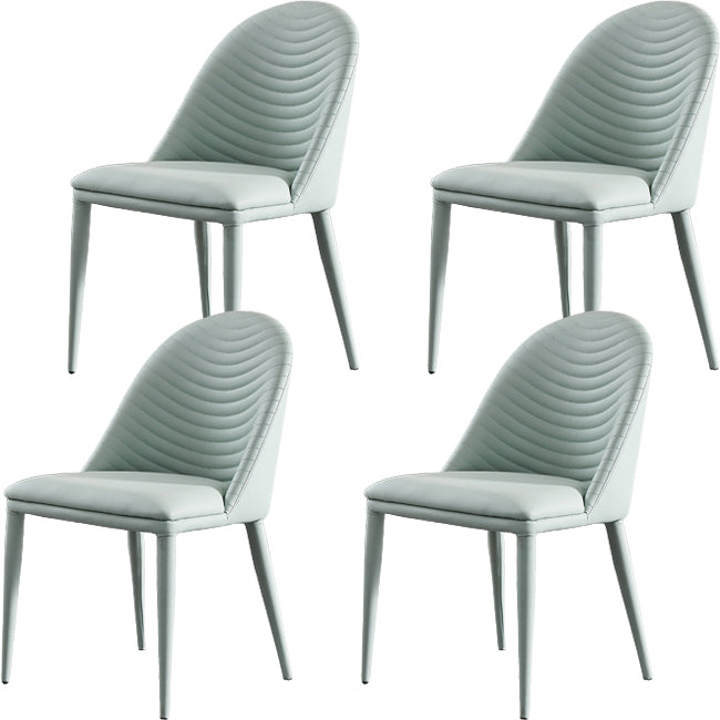 Parsons Dining Room Chair Upholstered Armless Dining Chairs for Home