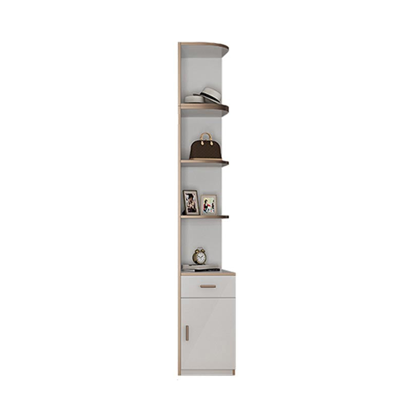 Modern Style Wardrobe White Color Wood Wardrobe Closet with Shelves