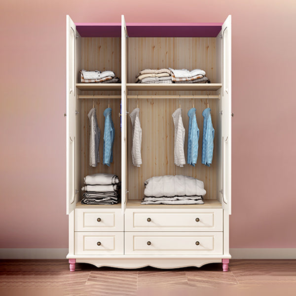 Coastal Cabinet with Hinged Door Manufactured Wood Matte Finish Storage Cabinet