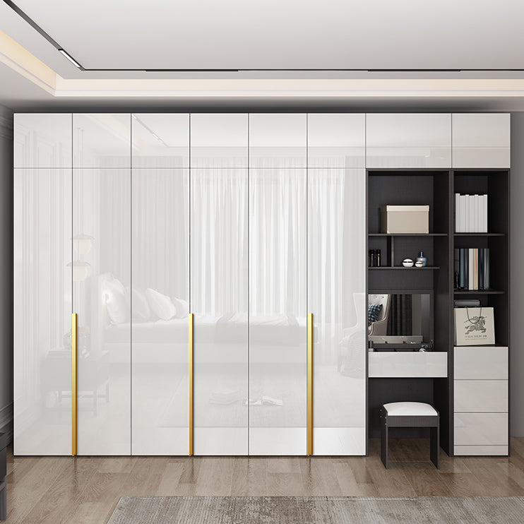 Engineered Wood Wardrobe Cabinet Hinged Modern Wardrobe Armoire