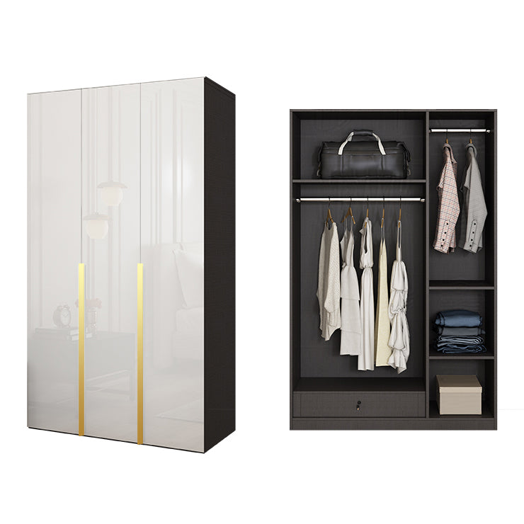 Engineered Wood Wardrobe Cabinet Hinged Modern Wardrobe Armoire