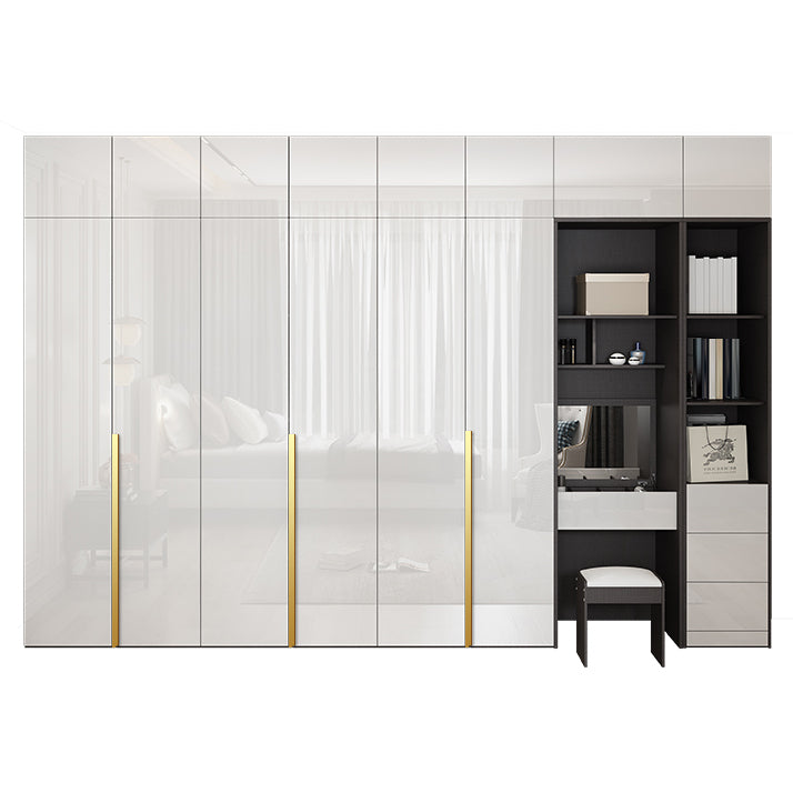 Engineered Wood Wardrobe Cabinet Hinged Modern Wardrobe Armoire