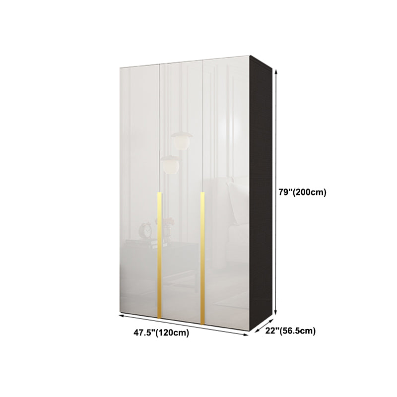 Engineered Wood Wardrobe Cabinet Hinged Modern Wardrobe Armoire