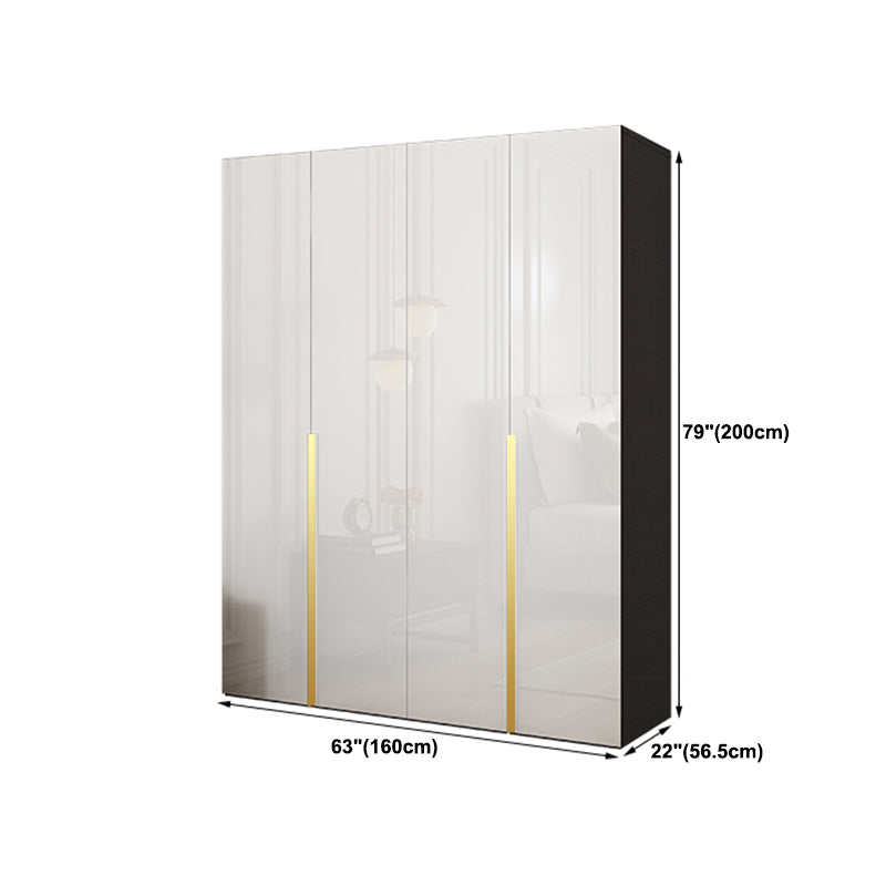 Engineered Wood Wardrobe Cabinet Hinged Modern Wardrobe Armoire