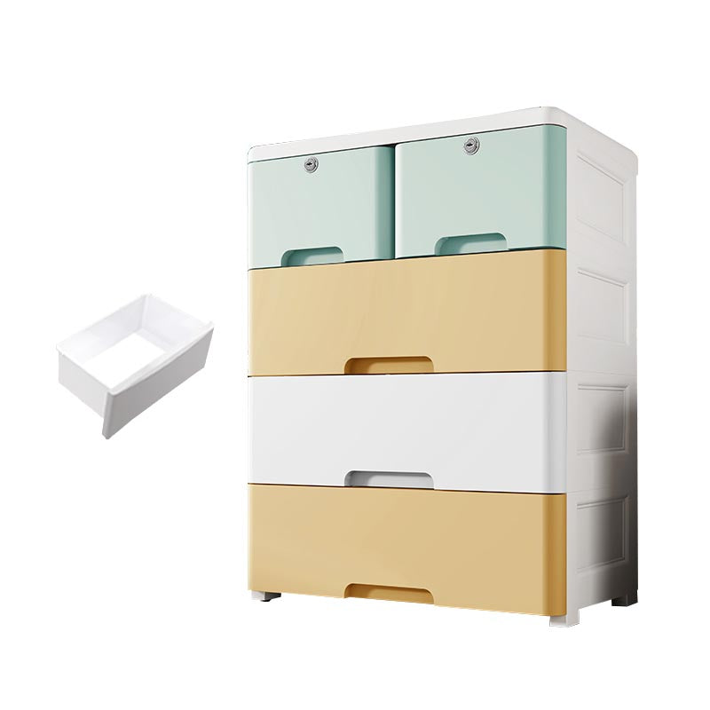 Plastic Home Non-Hanging Armoire Contemporary Style Storage Cabinet