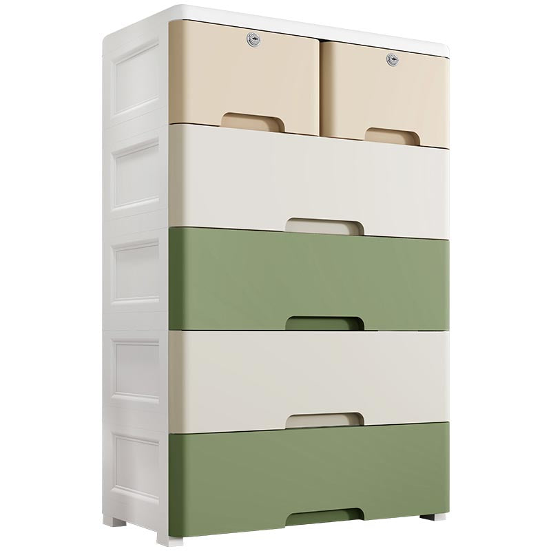 Plastic Home Non-Hanging Armoire Contemporary Style Storage Cabinet
