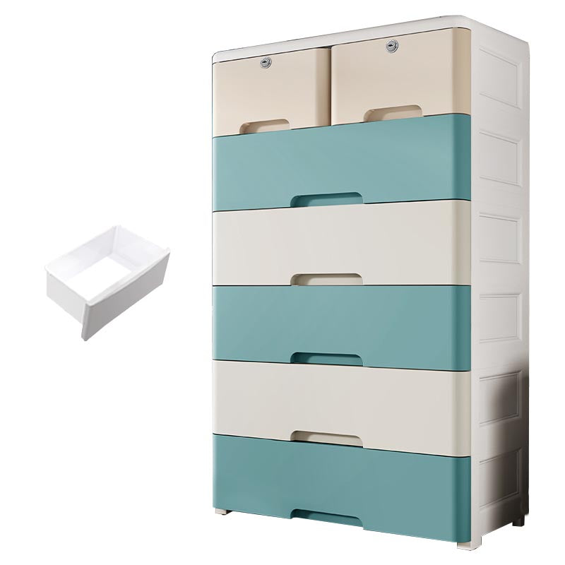 Plastic Home Non-Hanging Armoire Contemporary Style Storage Cabinet