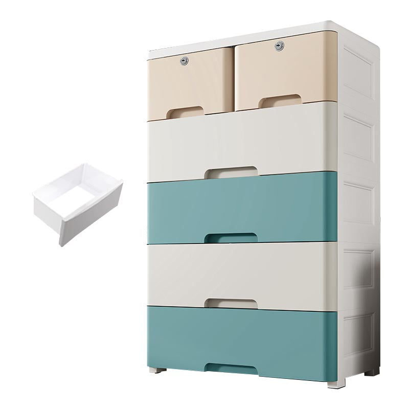 Plastic Home Non-Hanging Armoire Contemporary Style Storage Cabinet
