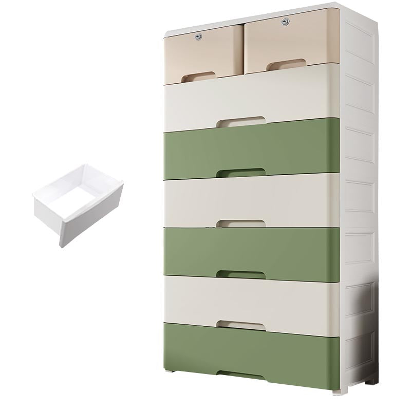Plastic Home Non-Hanging Armoire Contemporary Style Storage Cabinet
