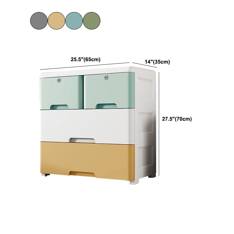 Plastic Home Non-Hanging Armoire Contemporary Style Storage Cabinet