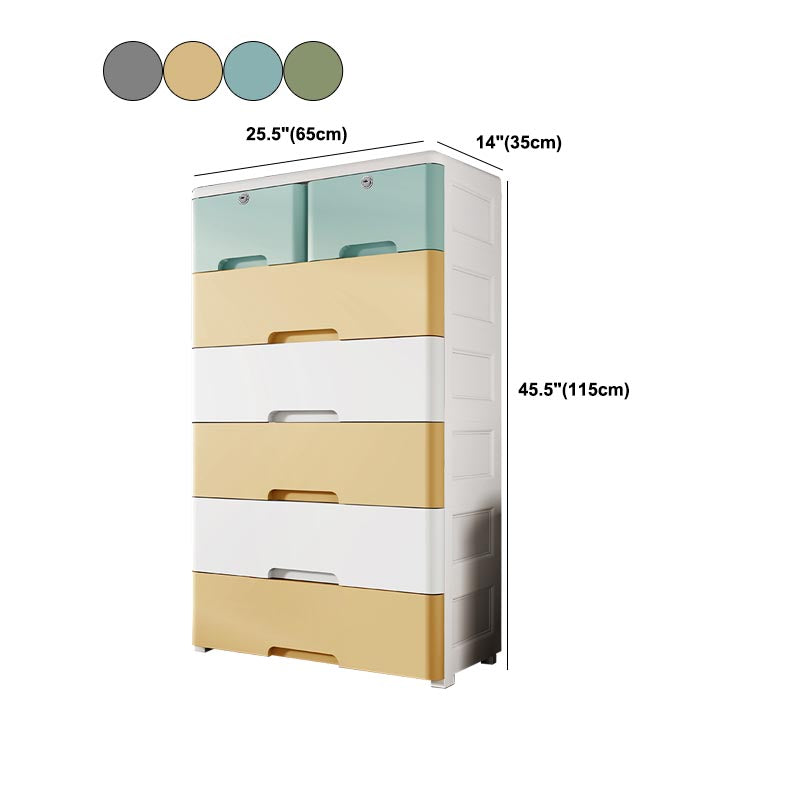 Plastic Home Non-Hanging Armoire Contemporary Style Storage Cabinet