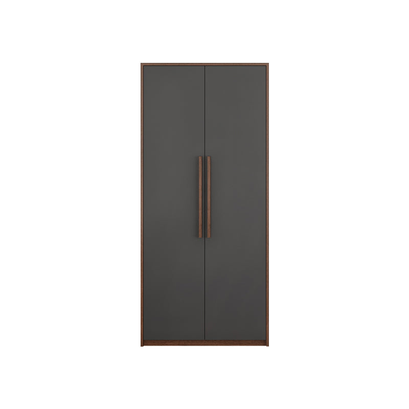 Contemporary Wardrobe with Garment Rod Engineered Wood Wardrobe Closet
