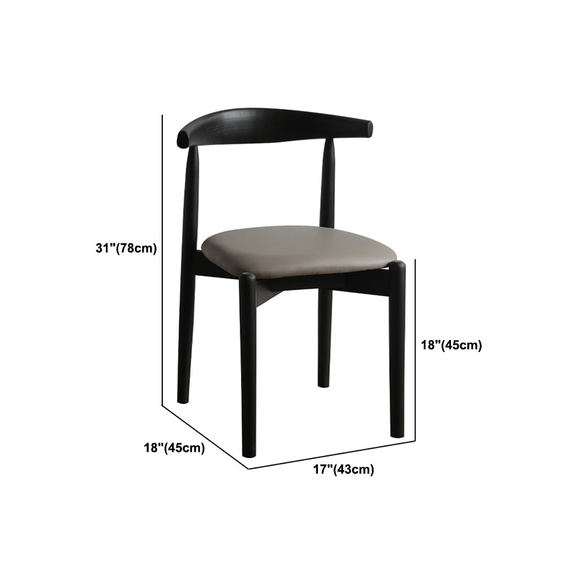 Modern Black Dining Set 1/2/5 Pieces Rectangle Indoor Wood Legs Dinette Set