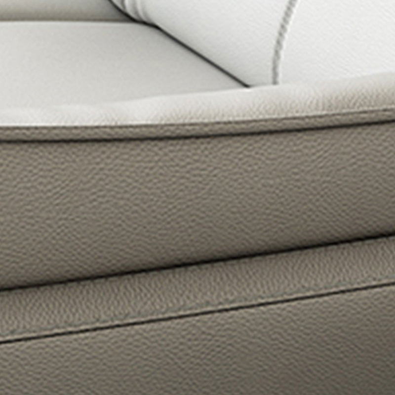Contemporary Standard Settee Bench Stain Resistant Leather Sofa