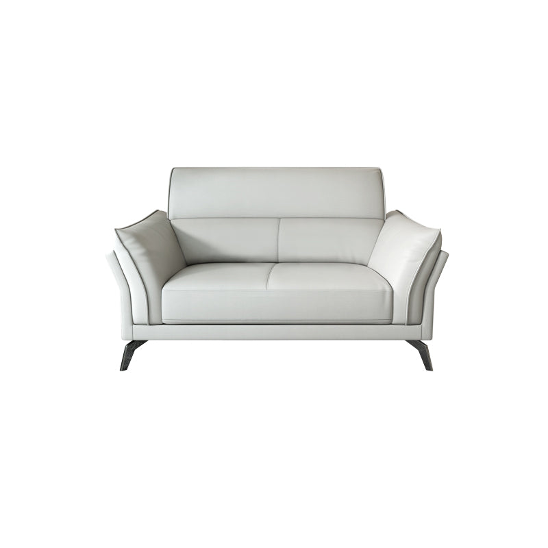 Contemporary Standard Settee Bench Stain Resistant Leather Sofa