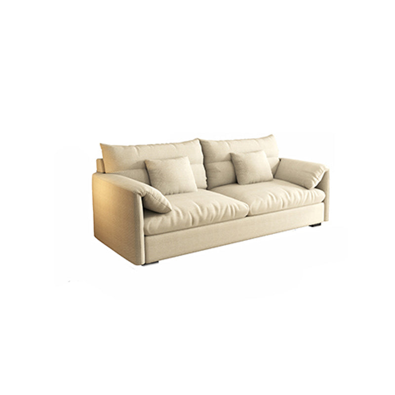Nordic Square Arm Sofa & Chaise Loose Back Cushions Sofa - 26.77" H
