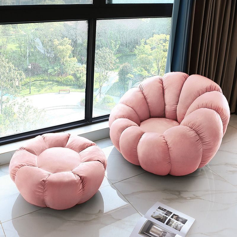 Modern Arm Chair, Wool Upholstered Fixed Back Accent Chair, 38.5"(W) X 39"(D) X 25.5"(H)