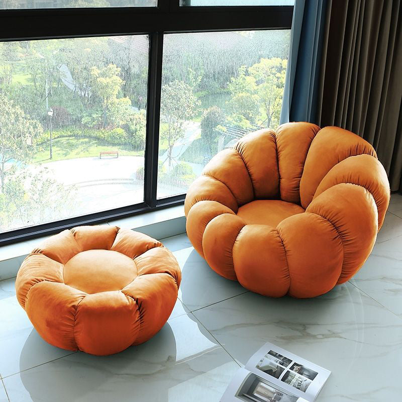 Modern Arm Chair, Wool Upholstered Fixed Back Accent Chair, 38.5"(W) X 39"(D) X 25.5"(H)