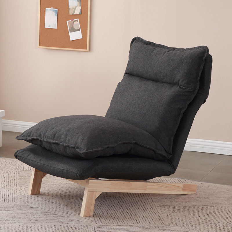 Linen Convertible Chair 23.62" L x 31.69" W x 31.49" H Adjustable Chair for Living Room