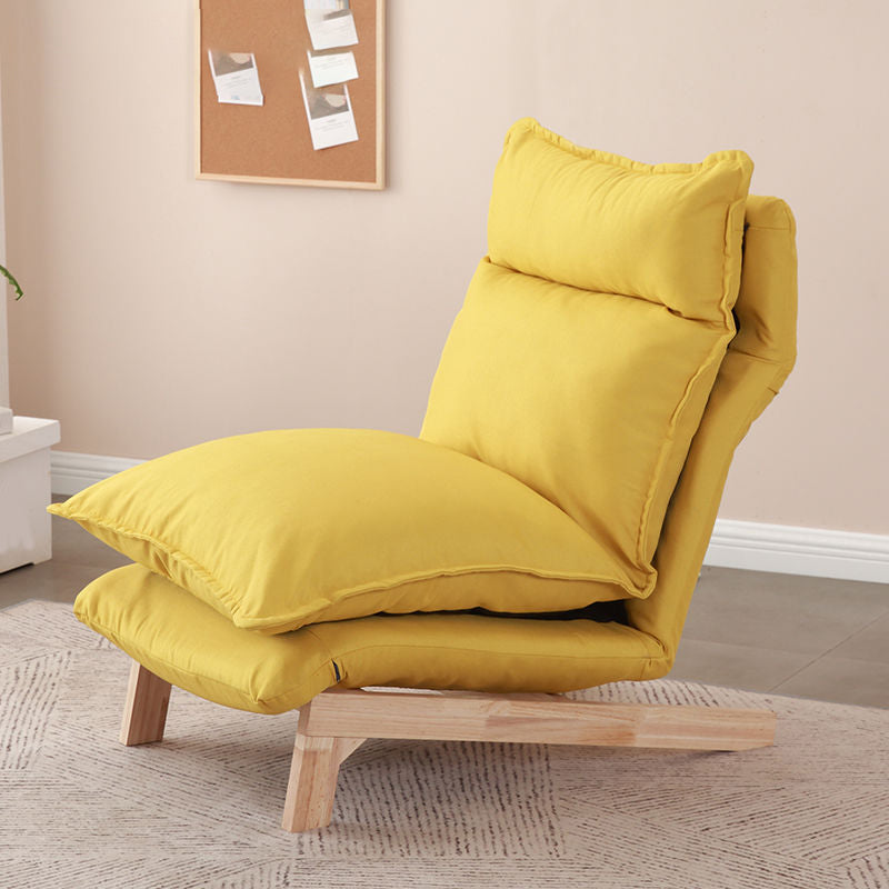 Linen Convertible Chair 23.62" L x 31.69" W x 31.49" H Adjustable Chair for Living Room