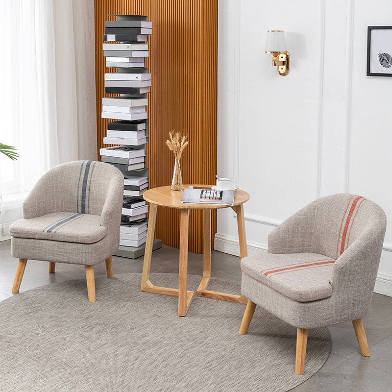 Barrel Chair 22.44" L x 14.96" W x 25.98" H Barrel Accent Chair for Living Room