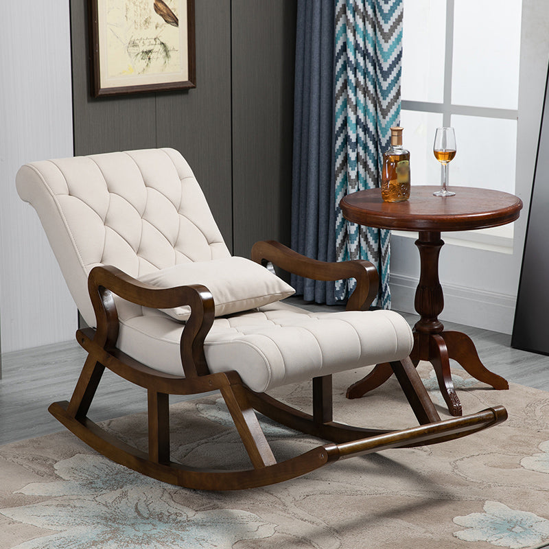 26.37"Wide Lounge Chair with Sled Base and Pillow Back Accent Chair