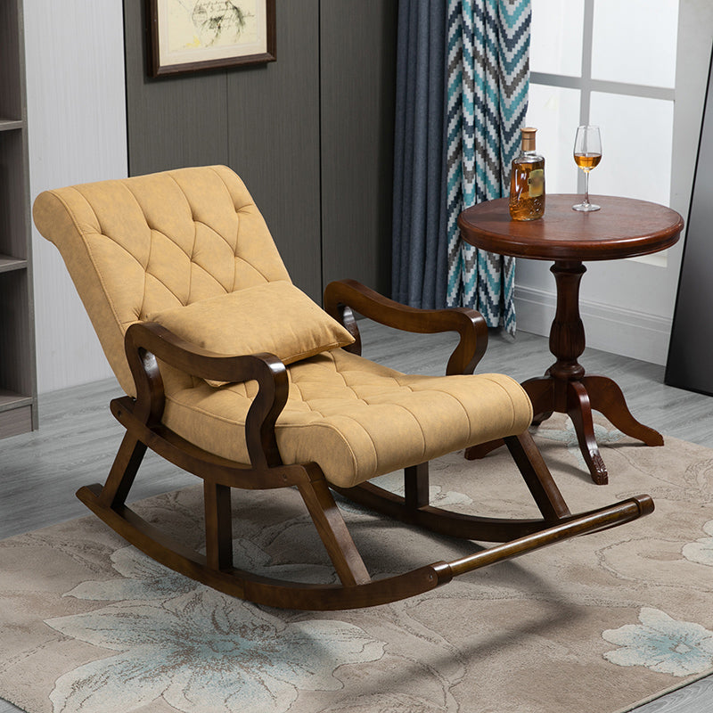 26.37"Wide Lounge Chair with Sled Base and Pillow Back Accent Chair