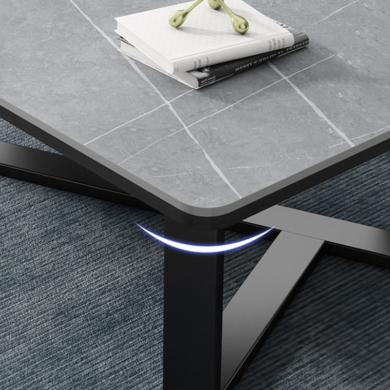 Single Coffee Table Slate Rectangular Coffee Table for Living Room