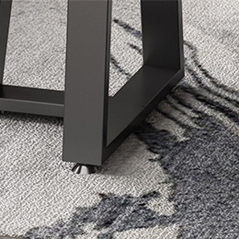 Single Coffee Table Slate Round Coffee Table for Living Room