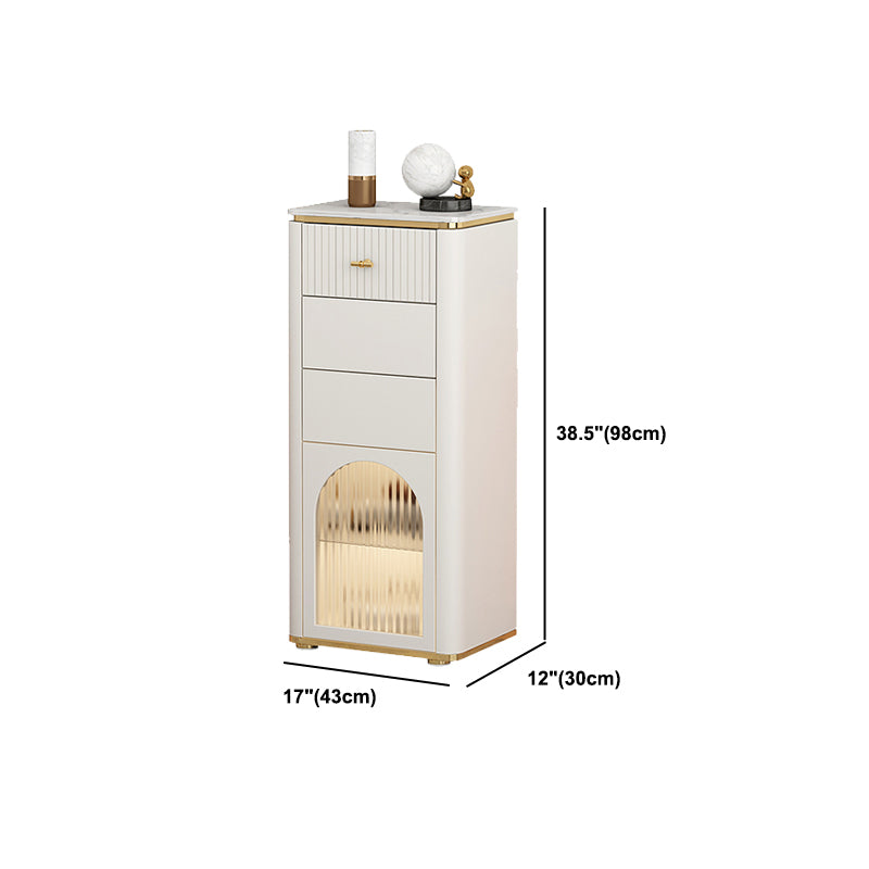 1 / 2 Drawers Combo Dresser Modern Storage Chest for Bedroom with Sensor Light