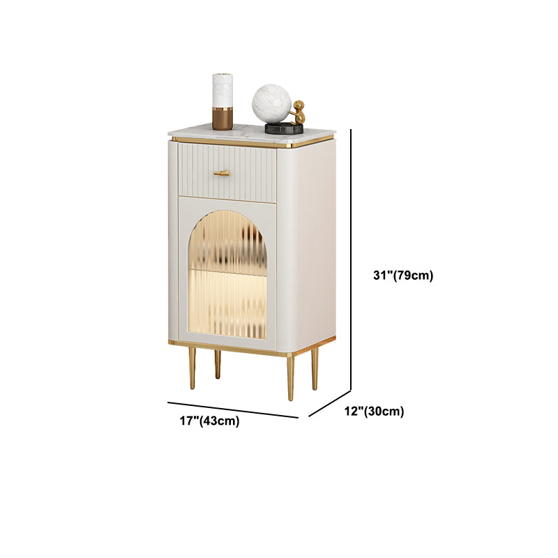 1 / 2 Drawers Combo Dresser Modern Storage Chest for Bedroom with Sensor Light