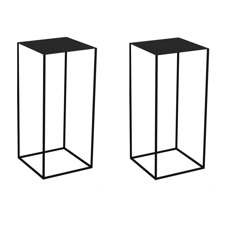 21.6"/29.5" Mid-Century Metal Square Top Side Table Frame End Table