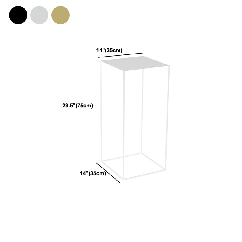 21.6"/29.5" Mid-Century Metal Square Top Side Table Frame End Table