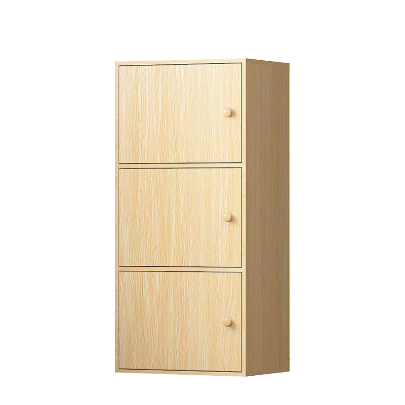 Contemporary Rectangle Wood Side Cabinet with Doors Accent Cabinet