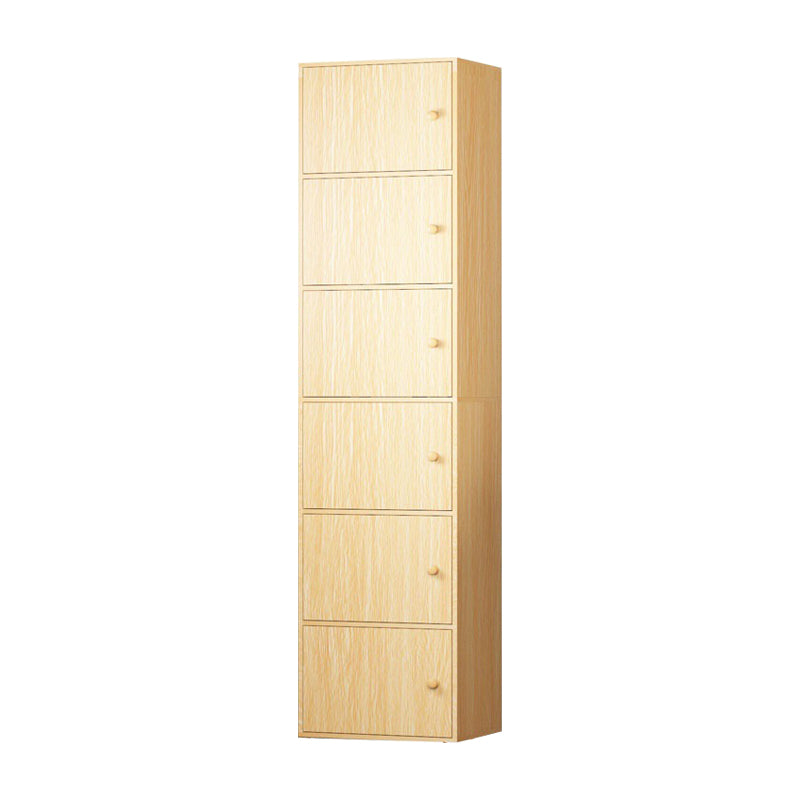 Contemporary Rectangle Wood Side Cabinet with Doors Accent Cabinet