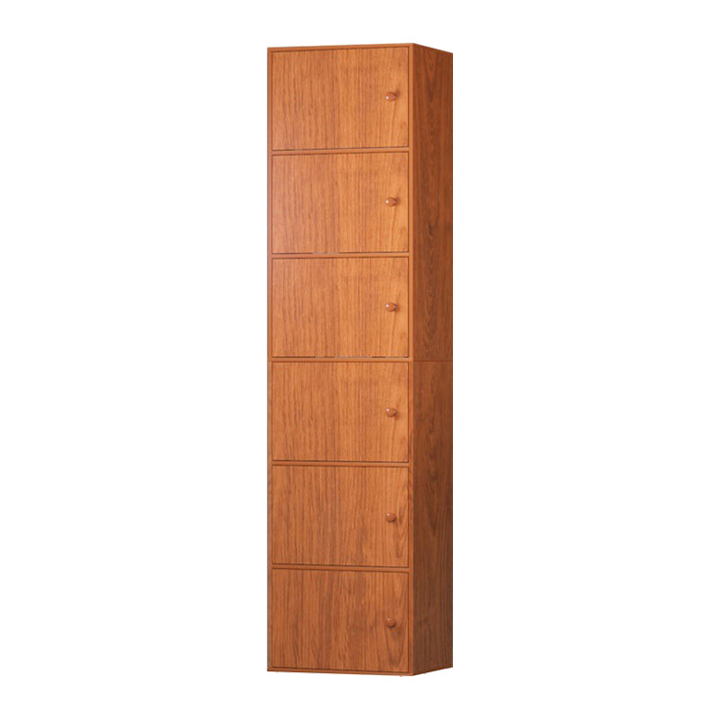 Contemporary Rectangle Wood Side Cabinet with Doors Accent Cabinet