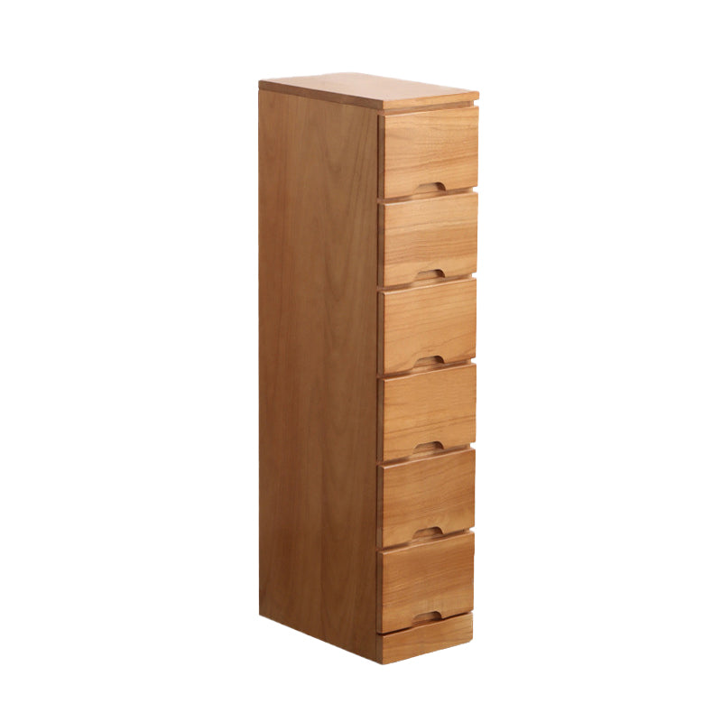 15.74" Wide Mid-Century Modern Wood Accent Chest with 6 Drawers