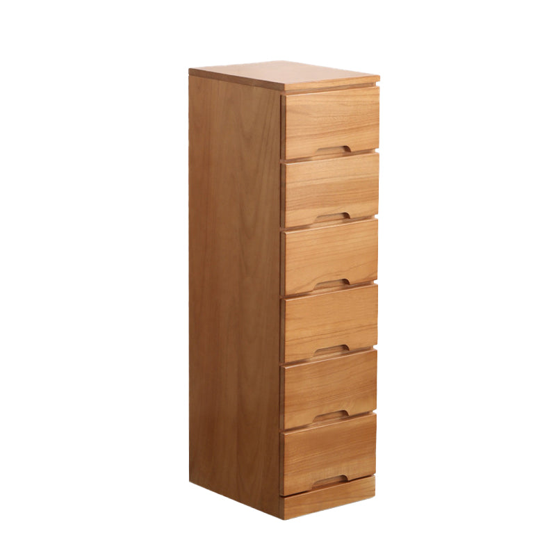 15.74" Wide Mid-Century Modern Wood Accent Chest with 6 Drawers