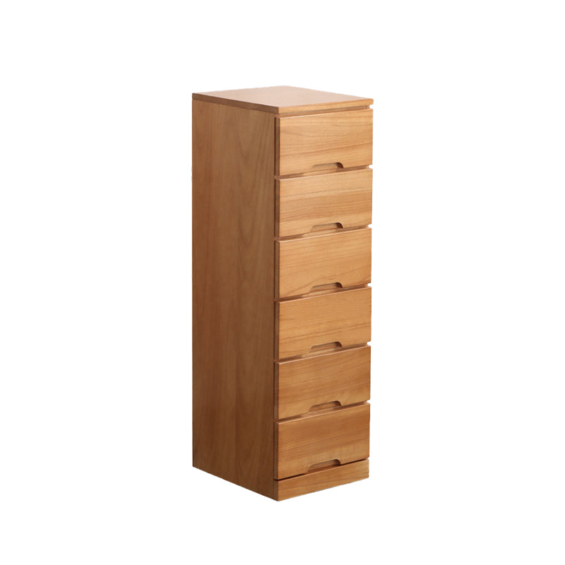 15.74" Wide Mid-Century Modern Wood Accent Chest with 6 Drawers