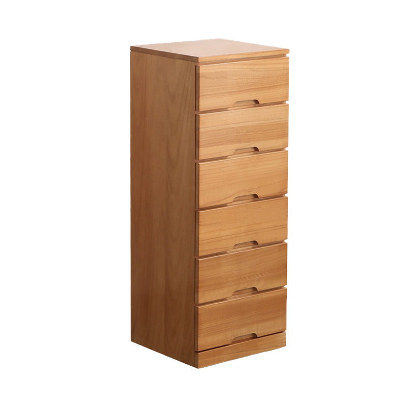 15.74" Wide Mid-Century Modern Wood Accent Chest with 6 Drawers