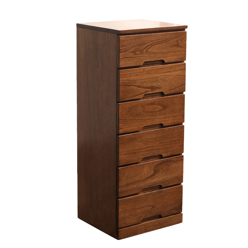 15.74" Wide Mid-Century Modern Wood Accent Chest with 6 Drawers