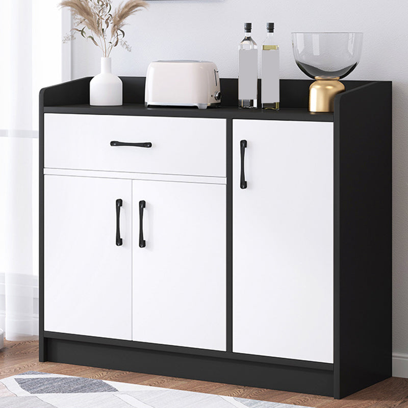 Modern Wood Accent Cabinet with Drawer Rectangle Side Cabinet