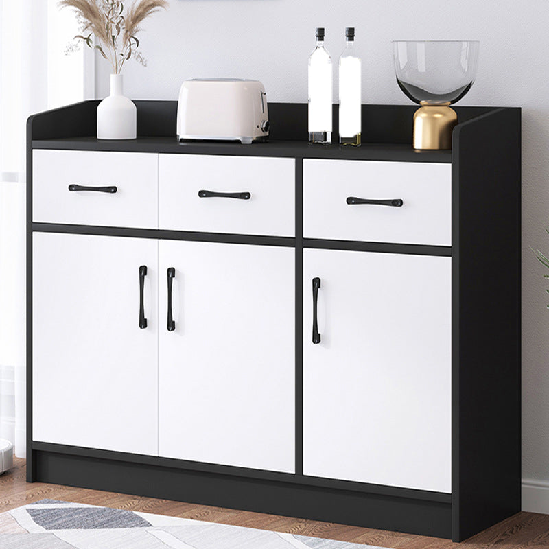 Modern Wood Accent Cabinet with Drawer Rectangle Side Cabinet