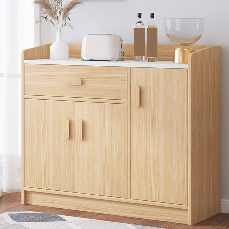 Modern Wood Accent Cabinet with Drawer Rectangle Side Cabinet