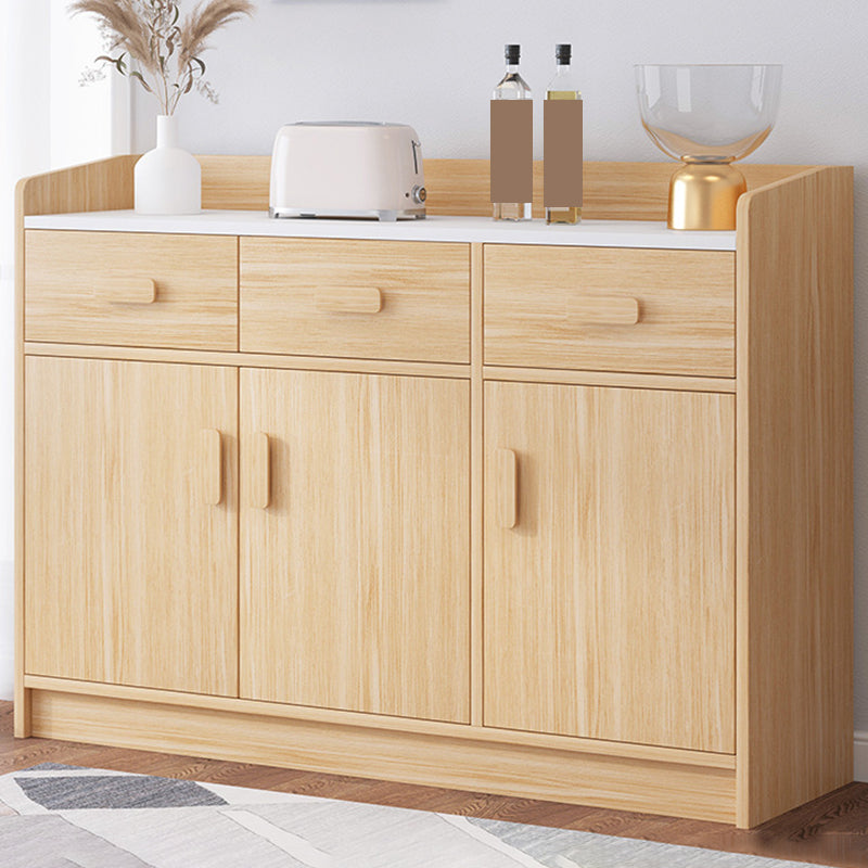 Modern Wood Accent Cabinet with Drawer Rectangle Side Cabinet