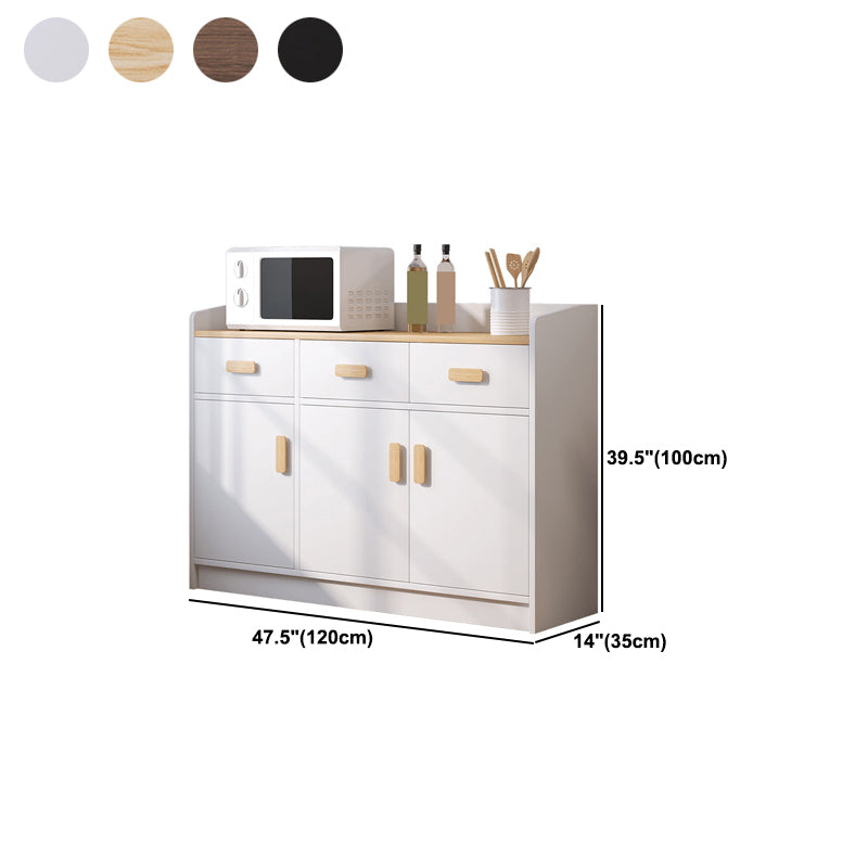 Modern Wood Accent Cabinet with Drawer Rectangle Side Cabinet