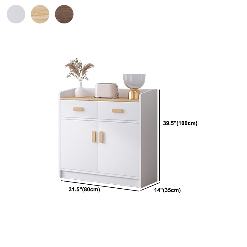 Modern Wood Accent Cabinet with Drawer Rectangle Side Cabinet